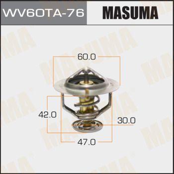 WV60TA-76 Термостат "ТАМА" (1KZTE) 90916-03098, 90916-03119