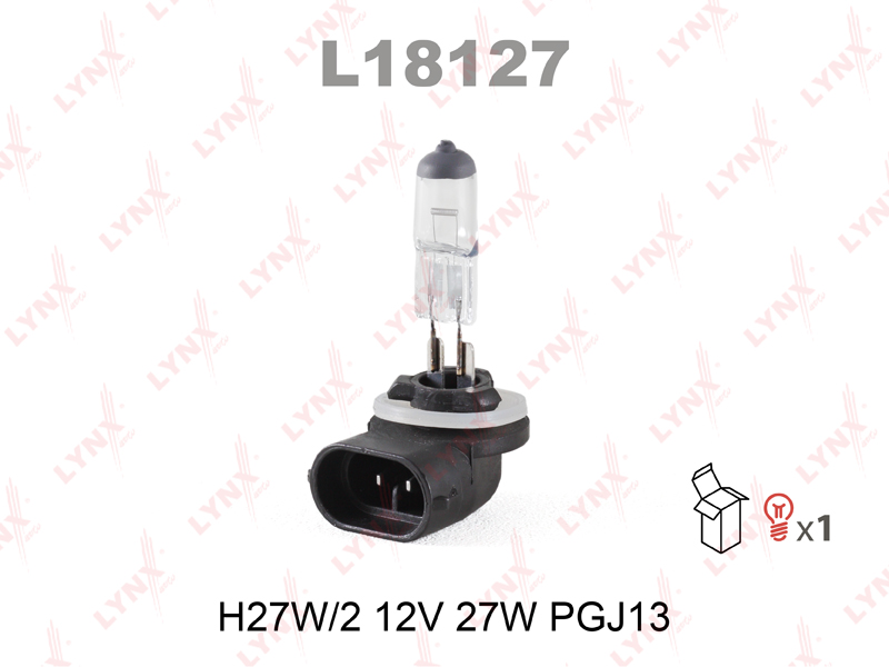Лампа галогеновая "LYNXauto" H27 12V/27W L18127