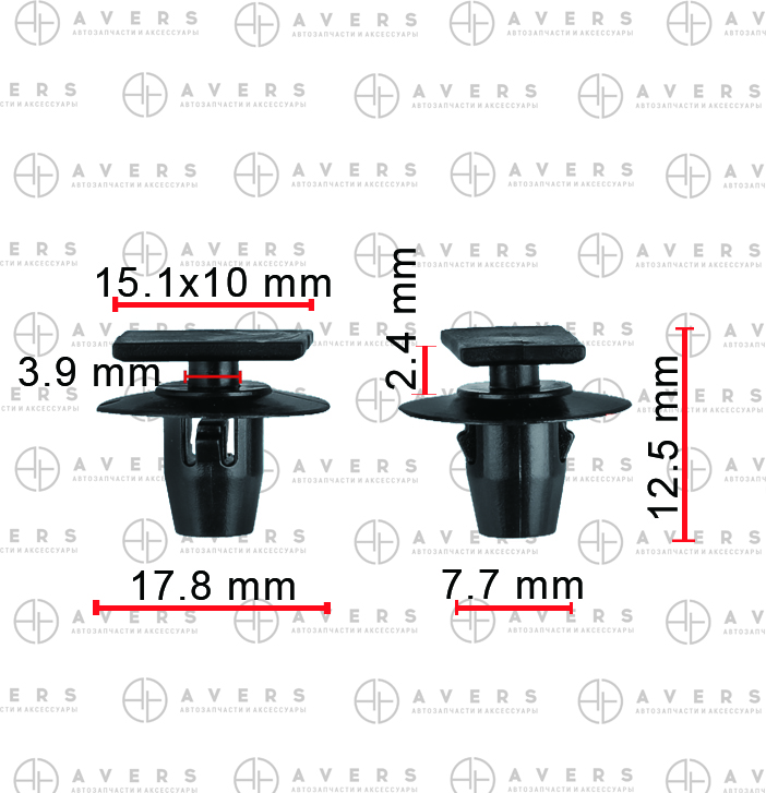 Клипса крепежная 76882-EG01A "Nissan" AGA306