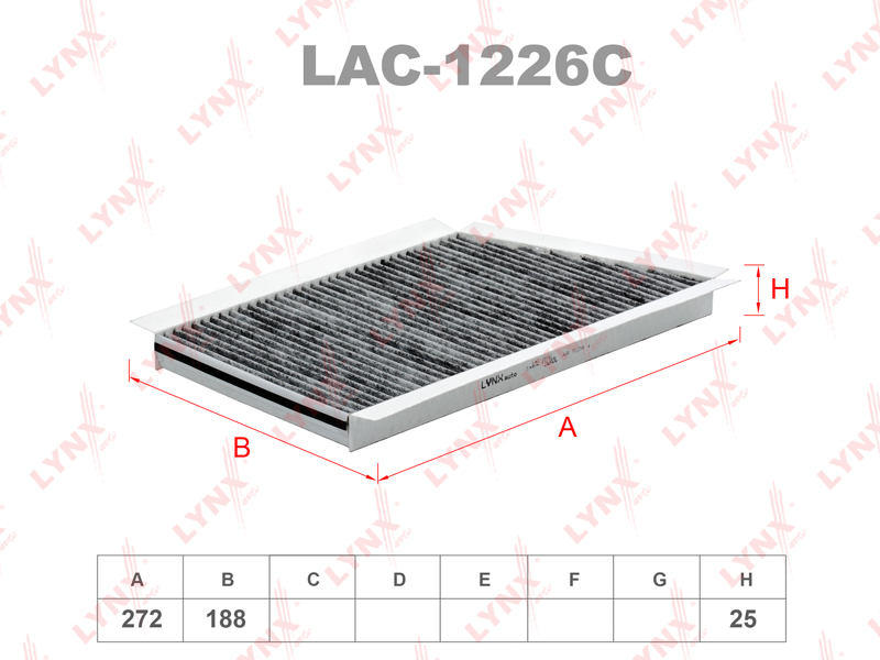 ФИЛЬТР салона LAC-1226C "LYNX" K1106 CU3461 A2038300118