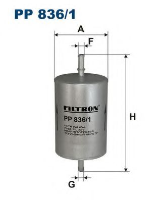 Фильтр топливный PP836/1 "Filtron" WK730/1 FF0401 8E0201511K
