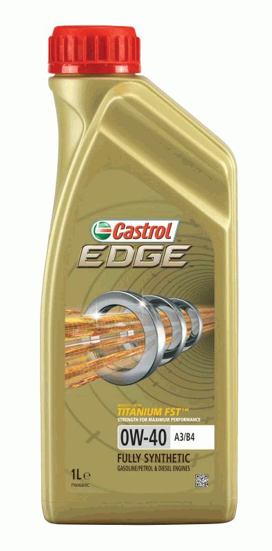 Масло моторное "Castrol EDGE" Titanium FST A3/B4 0W40 1Л (156E8B)