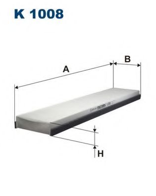 ФИЛЬТР салона K1008 "FILTRON" NF6125 CU5257 1698097 1215228