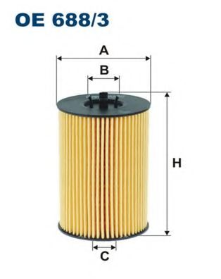 Фильтр масляный OE688/3 "Filtron" HU7020Z 03N115562