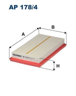 Фильтр воздушный AP178/4 "Filtron" 17801-0T060 17801-77050