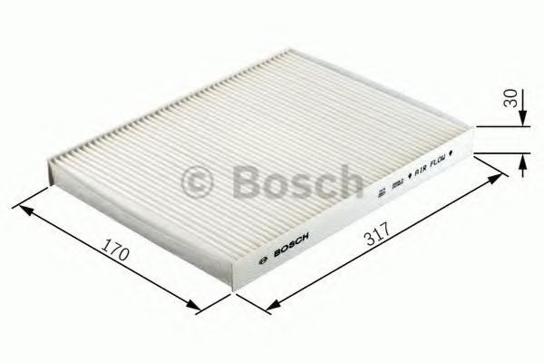 ФИЛЬТР салона 1987432402 "Bosch" K1160A-2X 1987432402 CUK3139