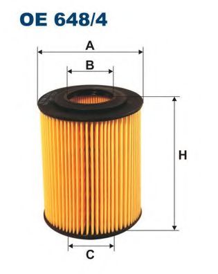 Фильтр масляный OE648/4  "Filtron" 93190777 95526811 1457429199