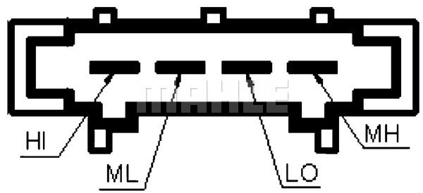 LFR1104 Резистор мотора отопителя "Luzar"