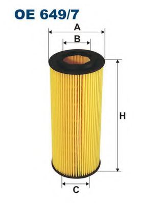Фильтр масляный OE649/7 "Filtron" HU722X 11427787697 1457429185