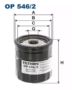 Фильтр масляный OP546/2 "Filtron" W7043 1890364 2193141