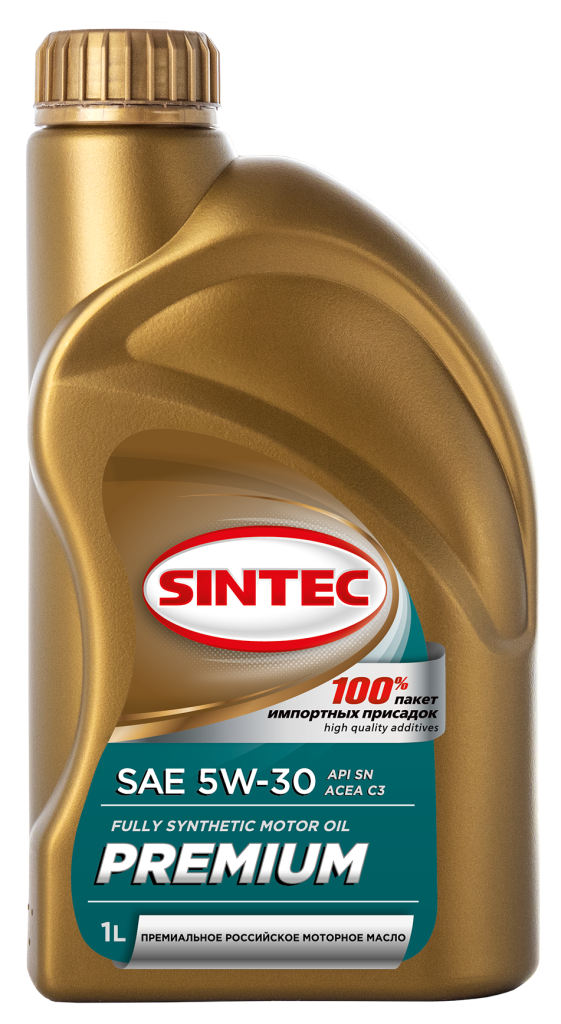 Масло моторное "SINTEC" PREMIUM 5W30 API SN/C3 1л (900375)