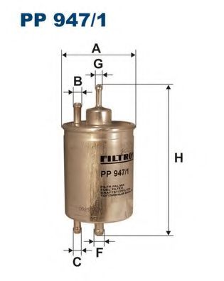 Фильтр топливный PP947/1 "FILTRON" G9526 FS0031 WK720 A0024773001