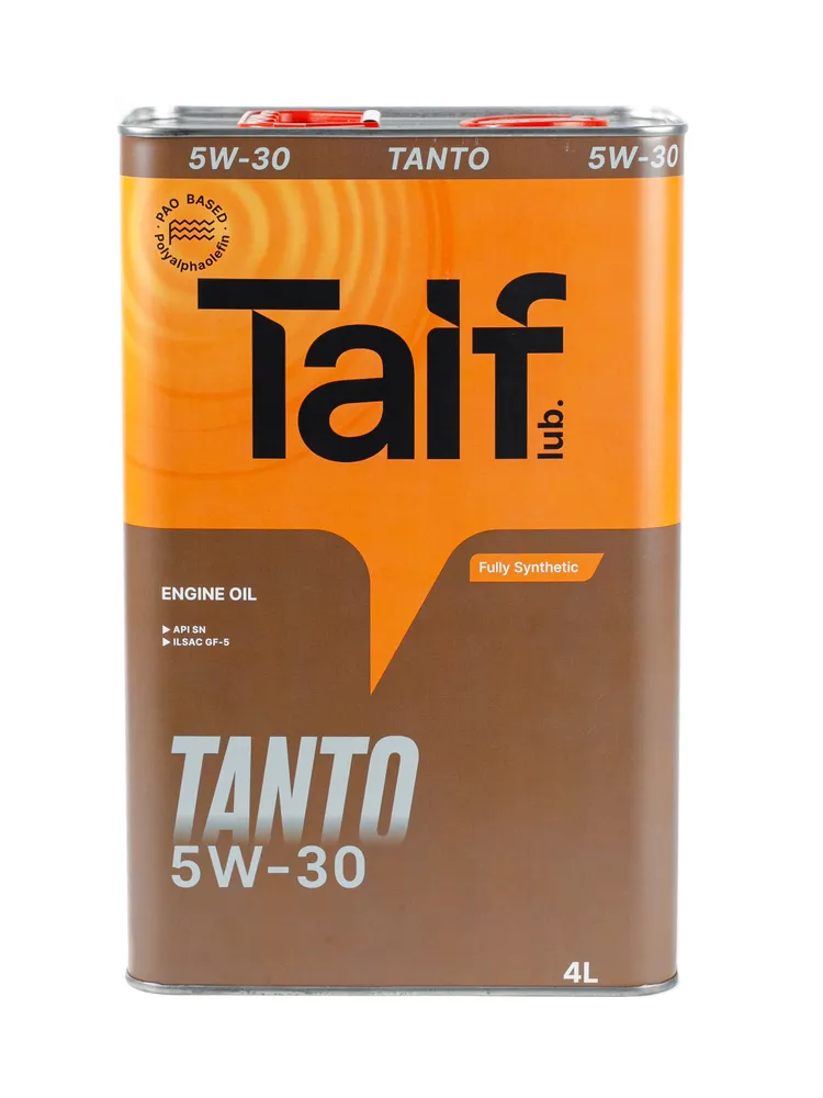 Масло моторное "TAIF" TANTO 5W30 API SN/CF A3/B4 GF-5 4L (211148)