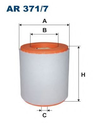Фильтр воздушный AR371/7 "Filtron" 4G0133843 A-0501 C16005